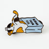 punkypins Hiding from Life Cat Enamel Pin