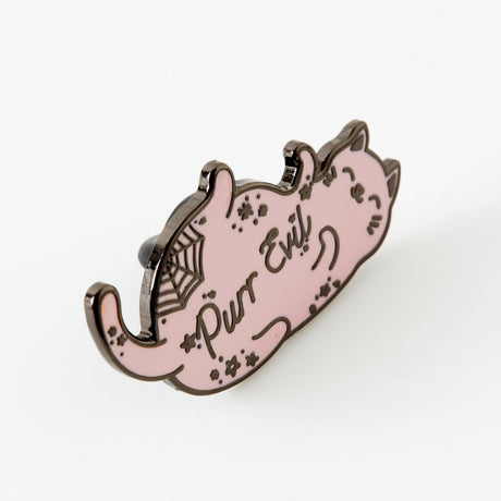 punkypins Purr Evil Pink Cat Enamel Pin