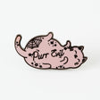 punkypins Purr Evil Pink Cat Enamel Pin