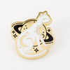 Saturn Kitty Gold Plated Pin