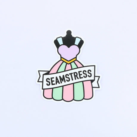 punkypins Seamstress Large Vinyl Stickers