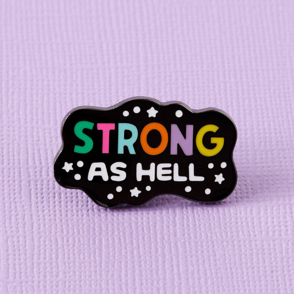 punkypins Strong As Hell Enamel Pin