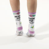 Breaking News I Don't Care Socks