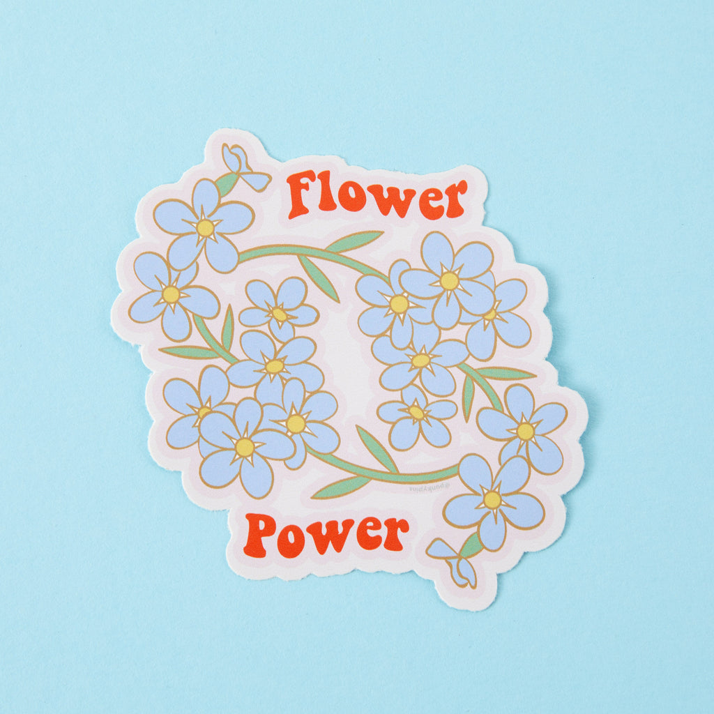 Flower Power Vinyl Sticker