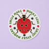 Smile More, Worry Less Vinyl Sticker